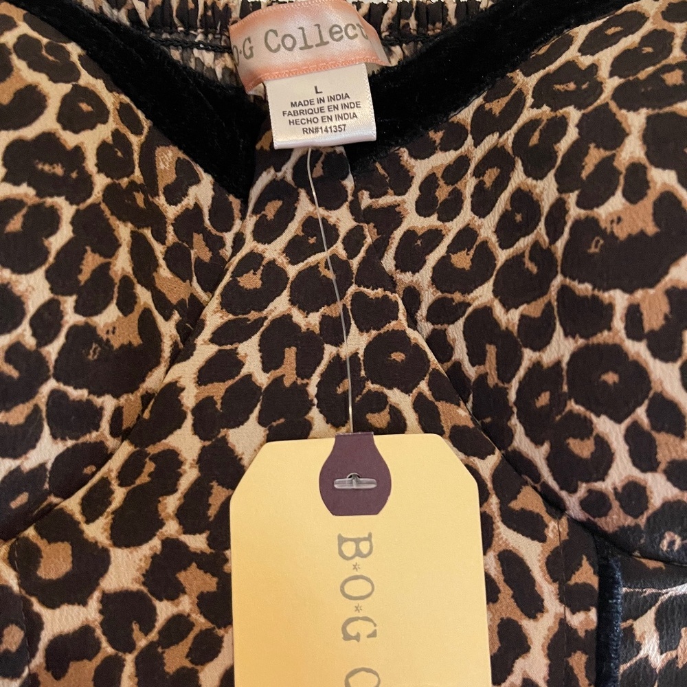 Stunning, bold leopard print B*O*G Collective cocktail dress